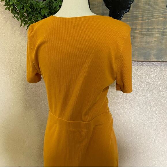 NWOT Lulus Style Twist Orange Twist Front Cutout Midi Dress - Picture 5 of 11
